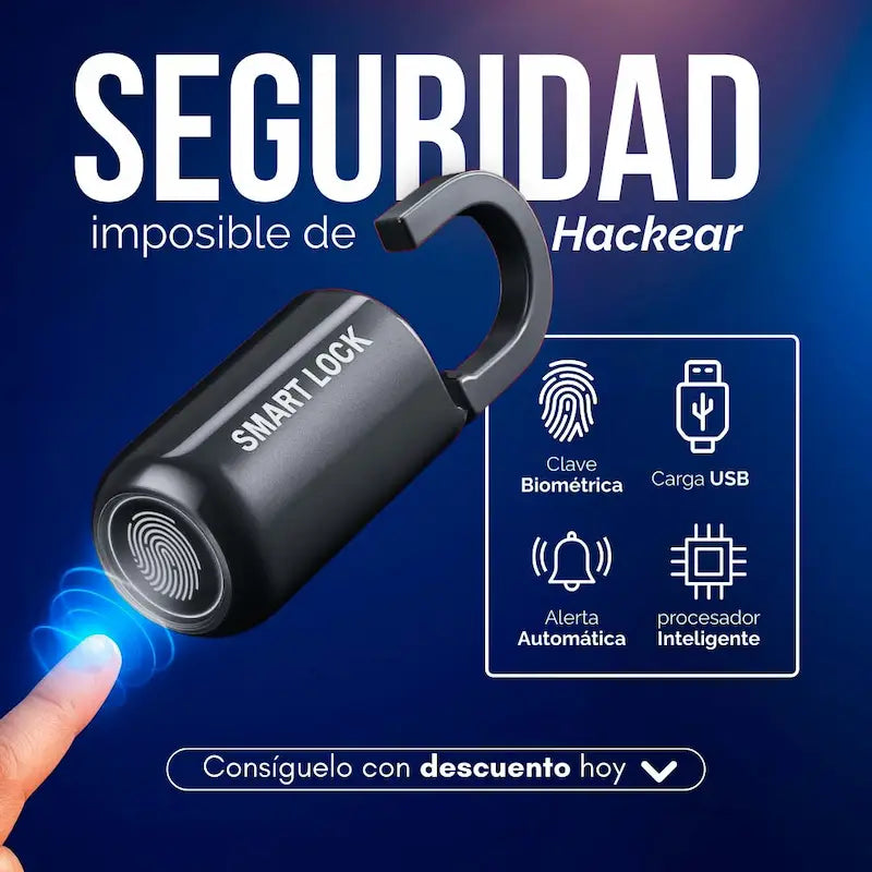 SmartLock Pro™ - Candado Inteligente con Huella Digital
